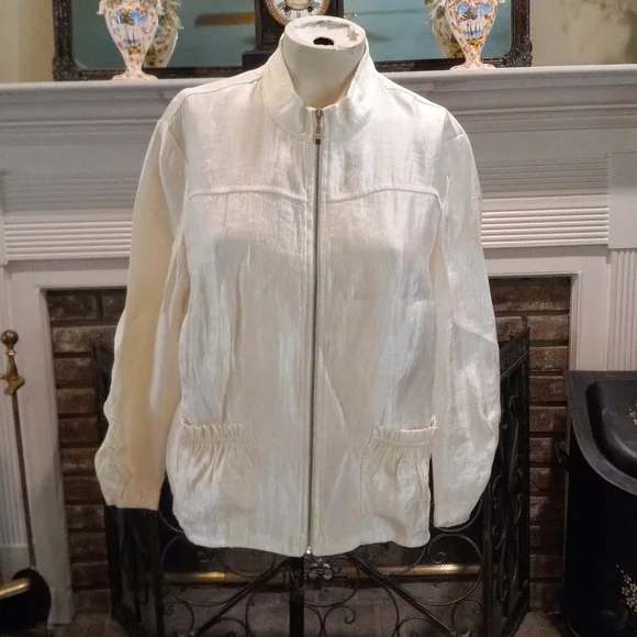 Ruby Rd Ivory Colored Jacket - Picture 1 of 9